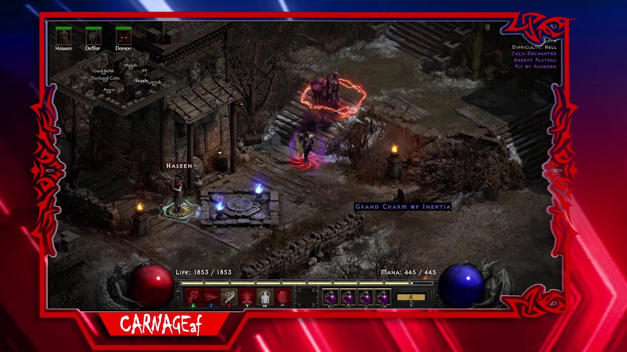 [CARNAGEaf] Diablo 2 RotW - Echoing Strike #Warlock #D2R Terrorized Leveling