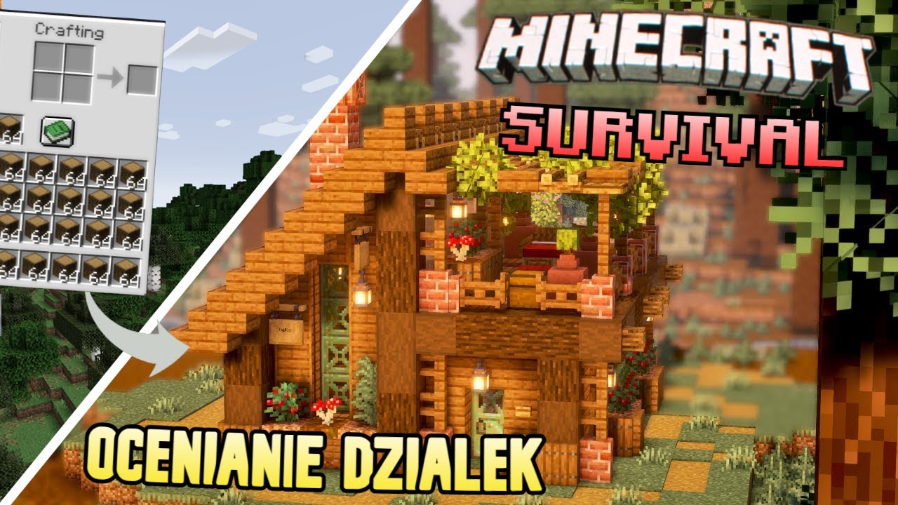 OCENIANIE działek na moim serwerze w MINECRAFT - SURVIVAL 1.21.10 *rozdałem mnóstwo rang*