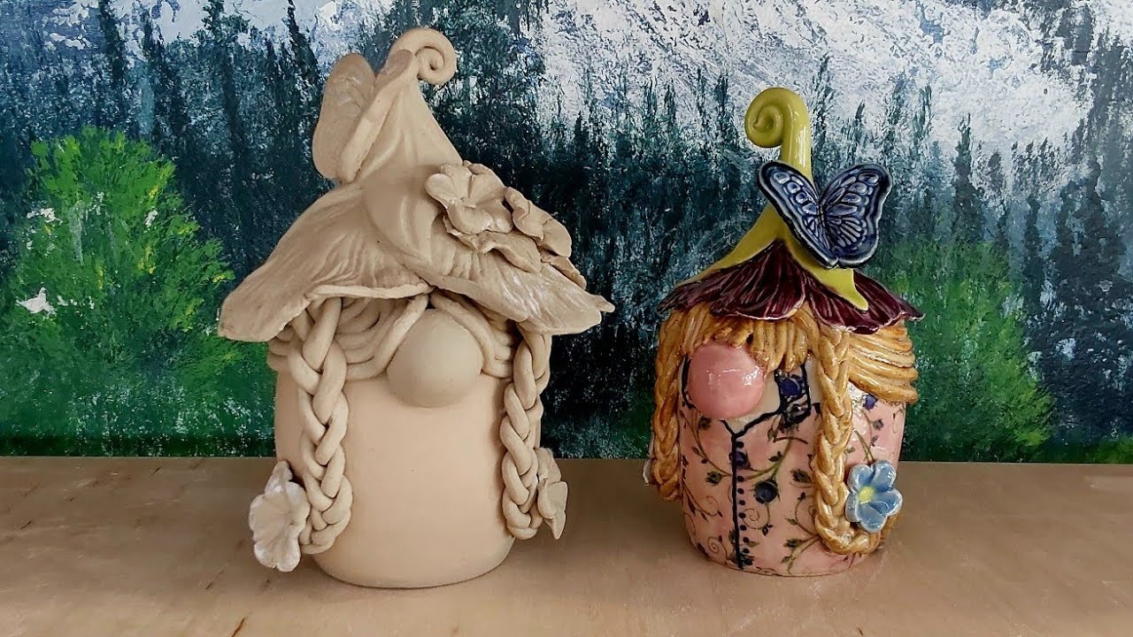 Girlie Gnomes (How to Sculpt Fabulous Hair Out of Clay)!