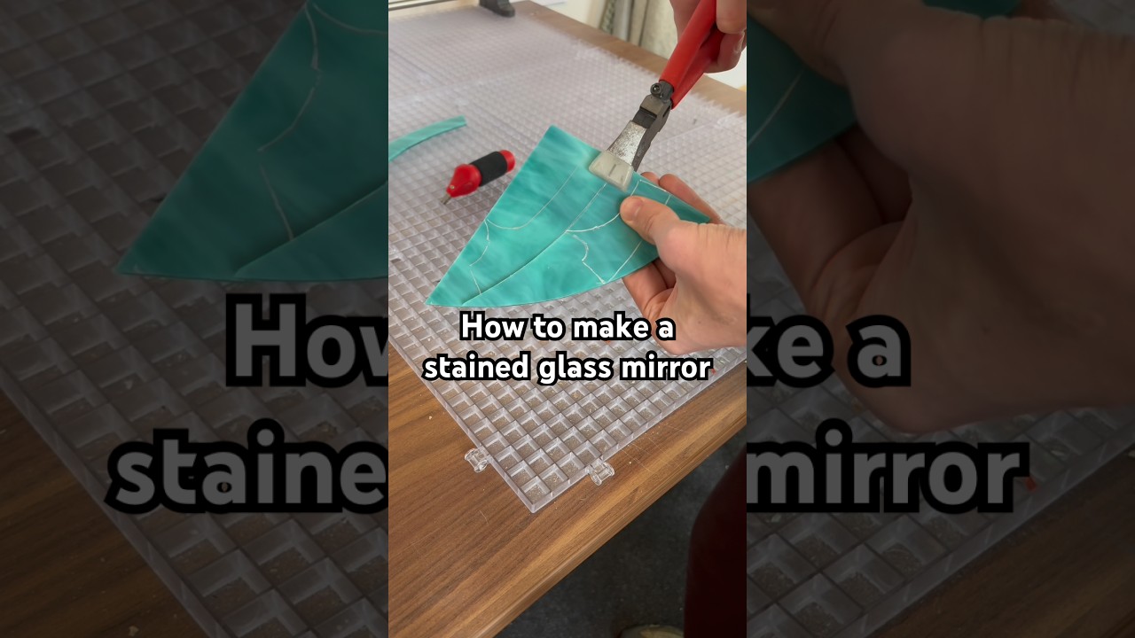 How I made this stained glass mirror!