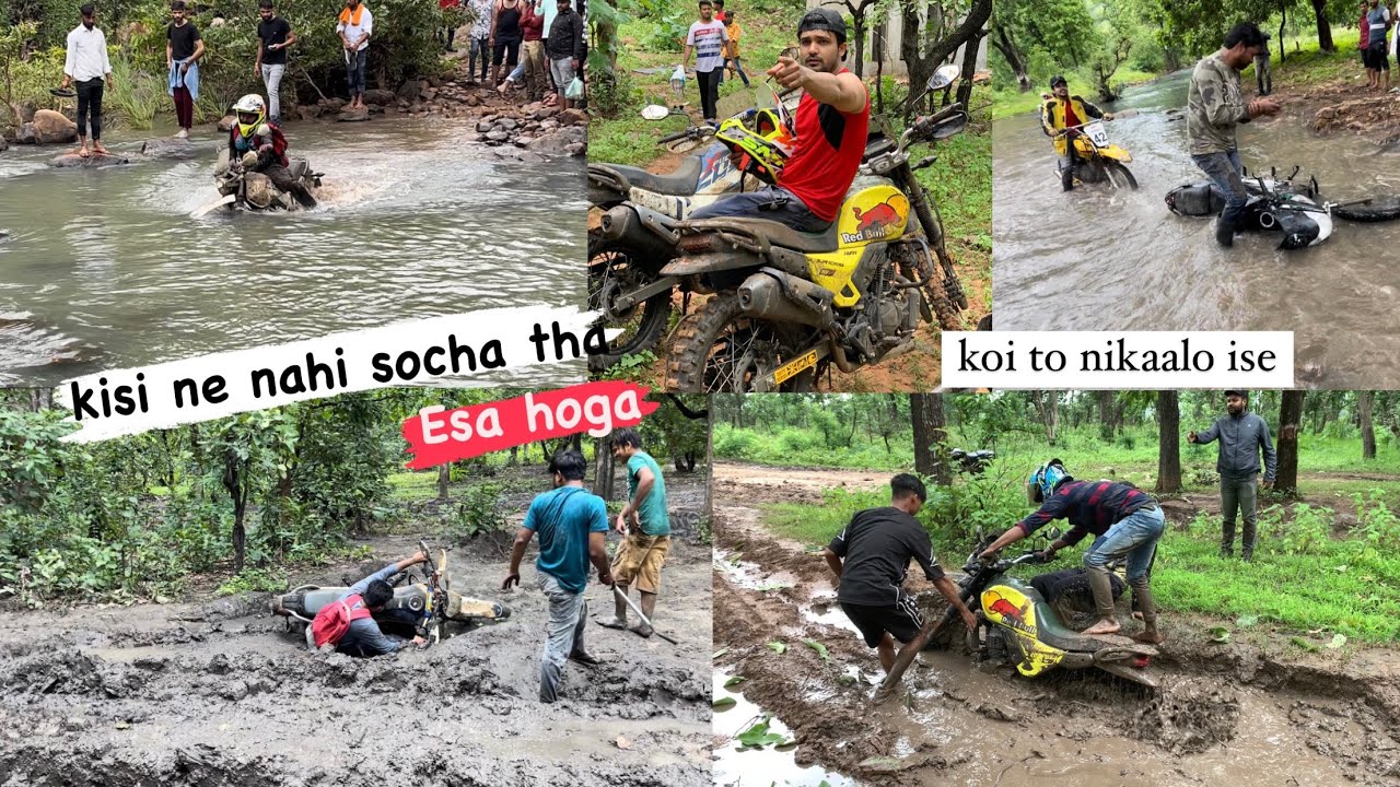 Offroad is hadd tak lejaegi kabhi socha nahi tha😰at AMARGAD WATERFALL #farazstuntrider #superbikes