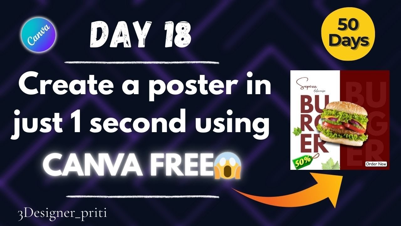 Canva Free | Day 18 | Poster design