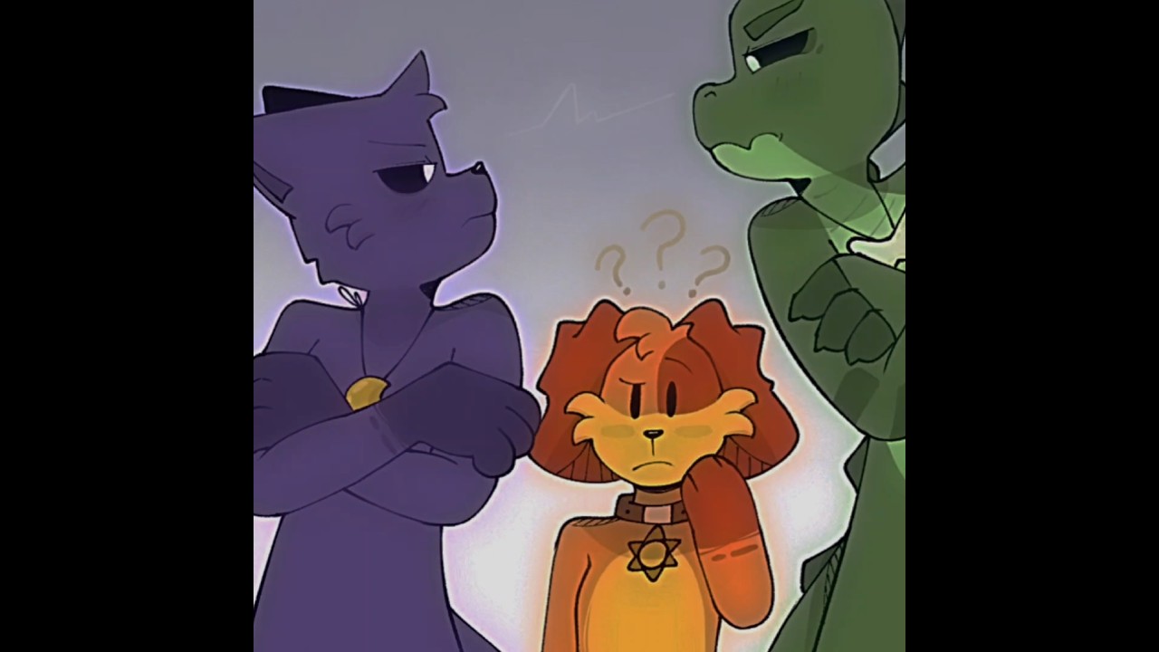 💚🐊🦴Allister Gator x Dogday 🧡🐶☀️x Catnap 💜😺🌙