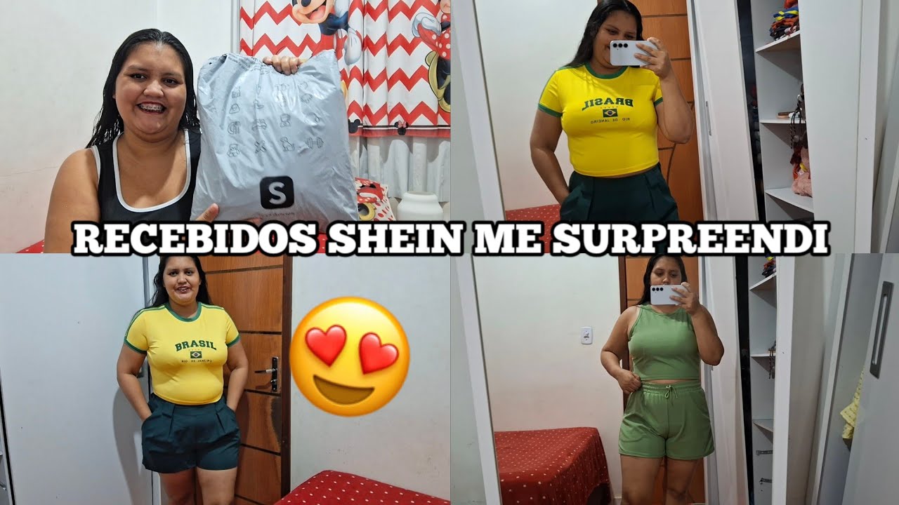 RECEBIDOS SHEIN ME SURPREENDI LOOKS LINDOS #SHEINsaveinstyle #SHEINtrends #ad