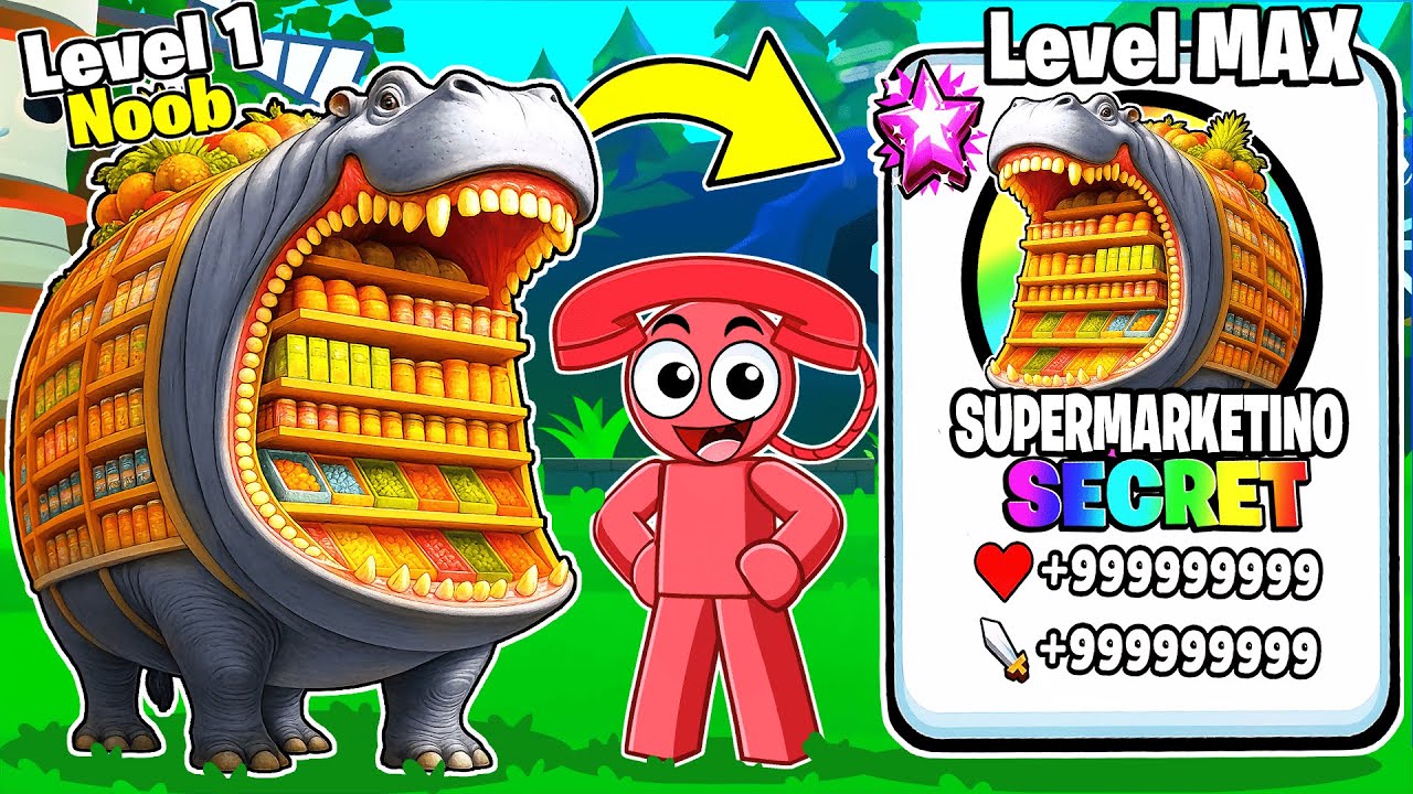 Unlocking New MAX LEVEL OP SECRET SUPERMARKETINO In Brainrot Evolution