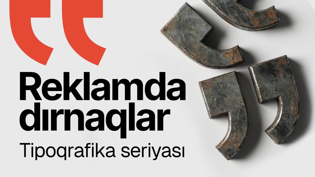 Reklam mətnlərində niyə bu səhvi görmürük? Tipoqrafikada asılmış durğu işarələri