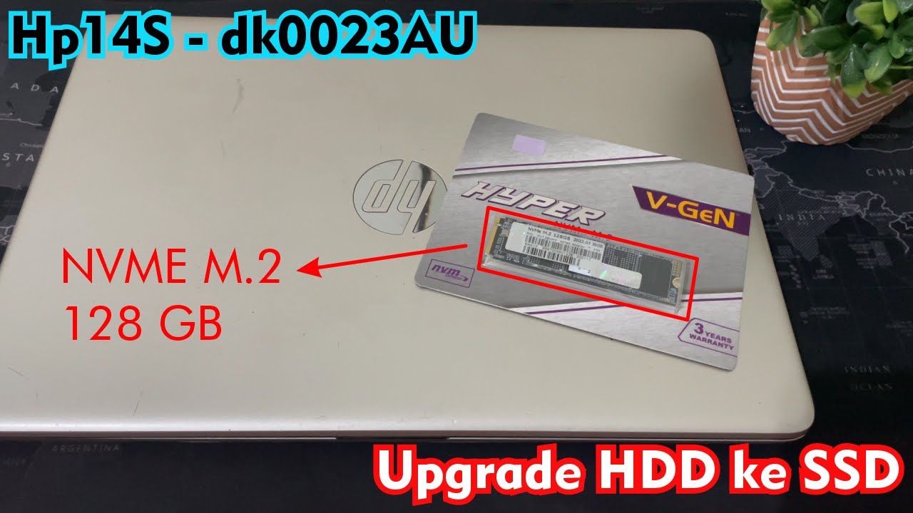 Tutorial Cara Upgrade Laptop dari Hardisk ke SSD Laptop HP 14s-dk0023AU/14s-dk0024AU