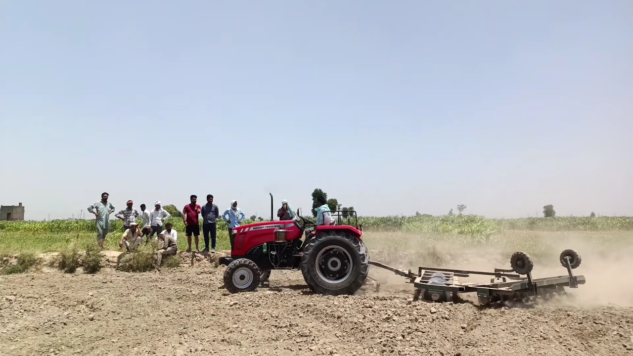 Massey 254 DI dyna smart oil test aada ganta ma kitana tail khata hai 9/9 ki harrow per 😀😀