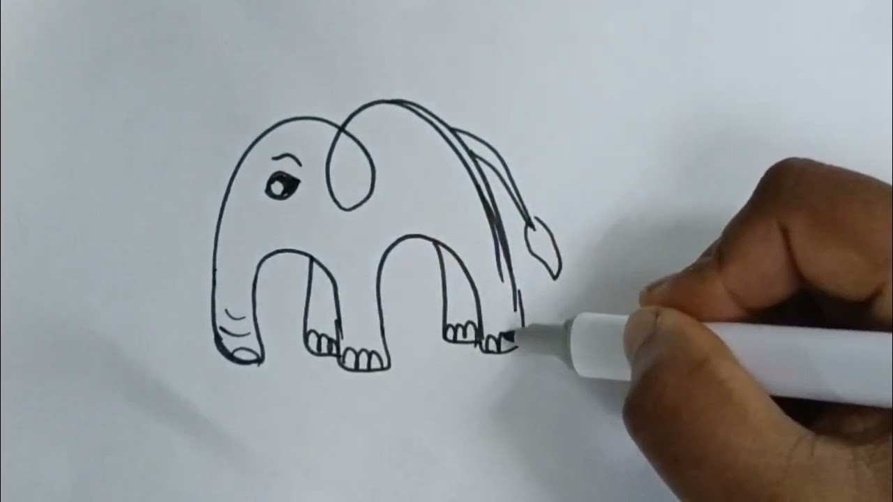 Funny elephant 🐘 drawing for kids 😂#like#share#subscribe 