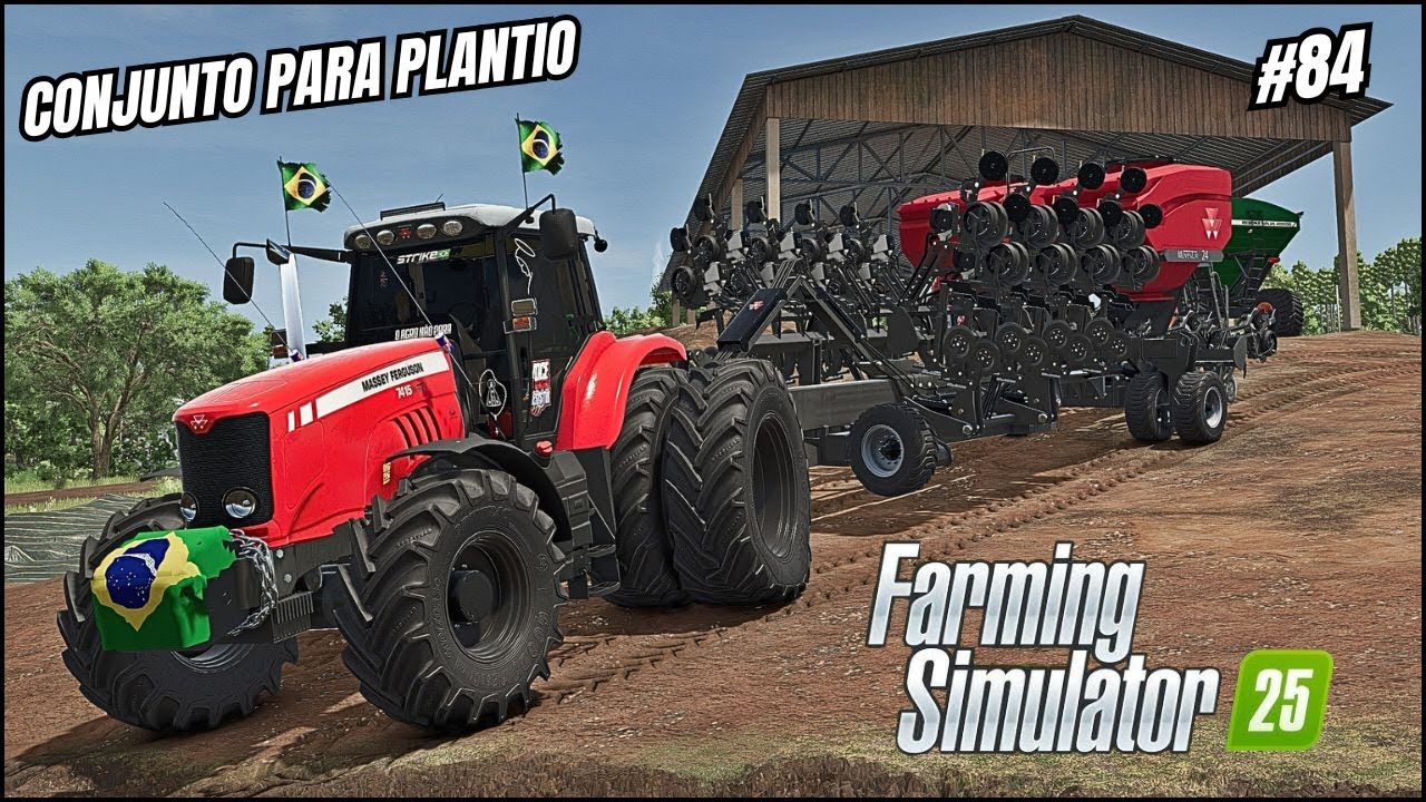 Chegou nosso Massey Ferguson 7415 e a MF Momentum 24/Fazenda Brasileira/Farming Simulator 25/Ep 84