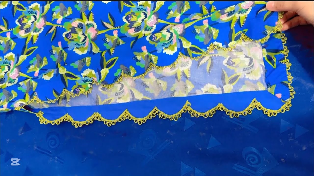 Side chak design with cutwork