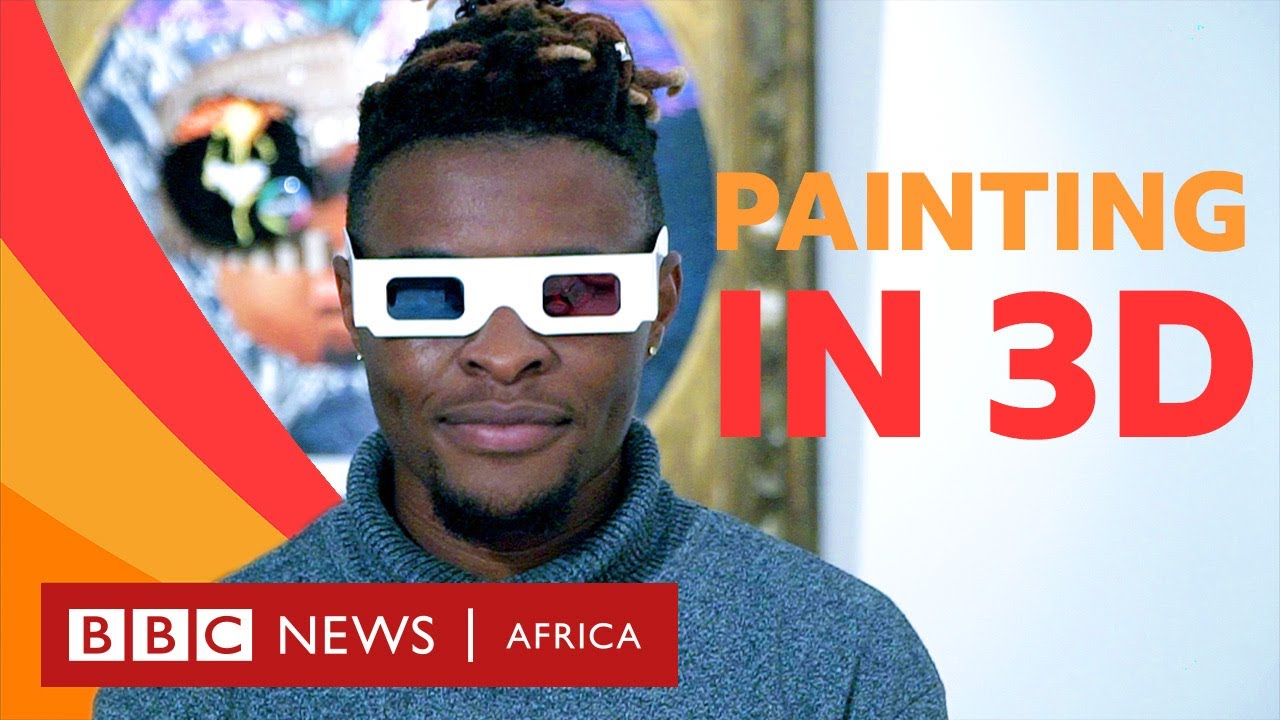 Giggs Kgole: The South African artist painting in 3D - BBC What's New