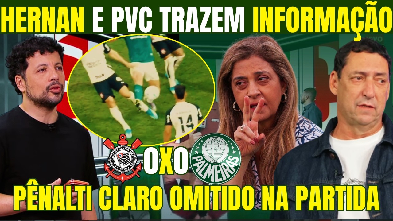 HERNAN E PVC TRAZEM INFORMA&Ccedil;&Otilde;ES QUENTES DO PALMEIRAS! BASTIDORES AGITADOS P&Oacute;S DERBY!