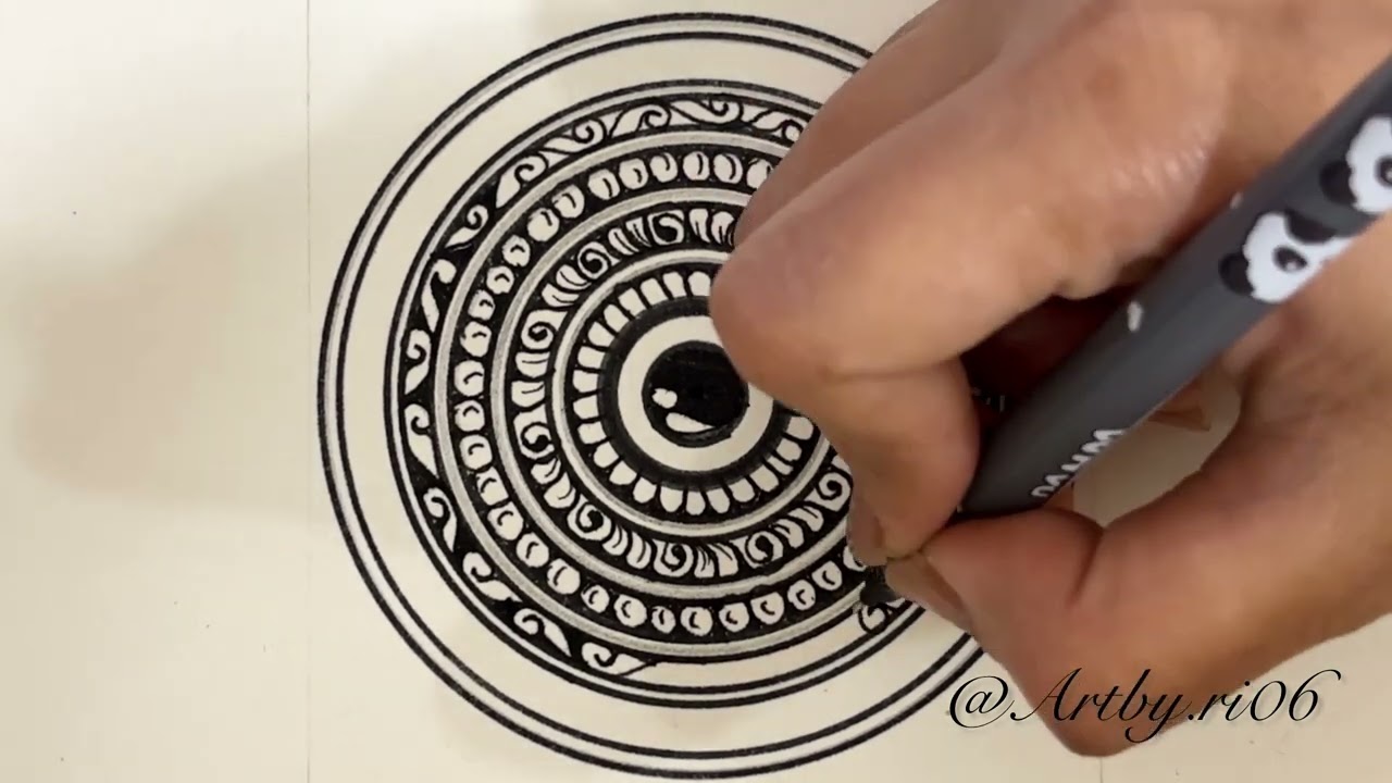 Traditional Mandala Art with Decorative Patterns