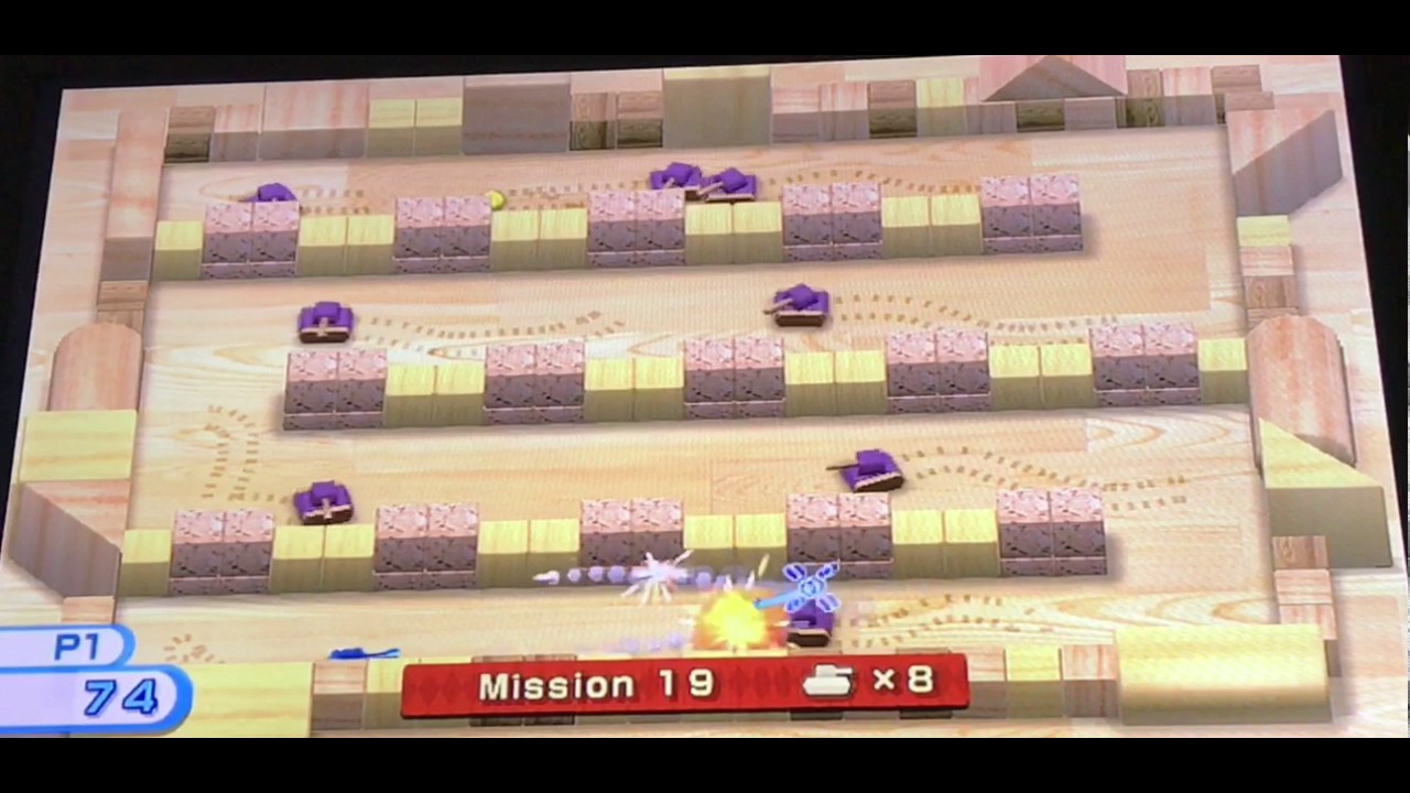 Wii Play - Tanks - Missions 1-100 Complete (21 lives left!)