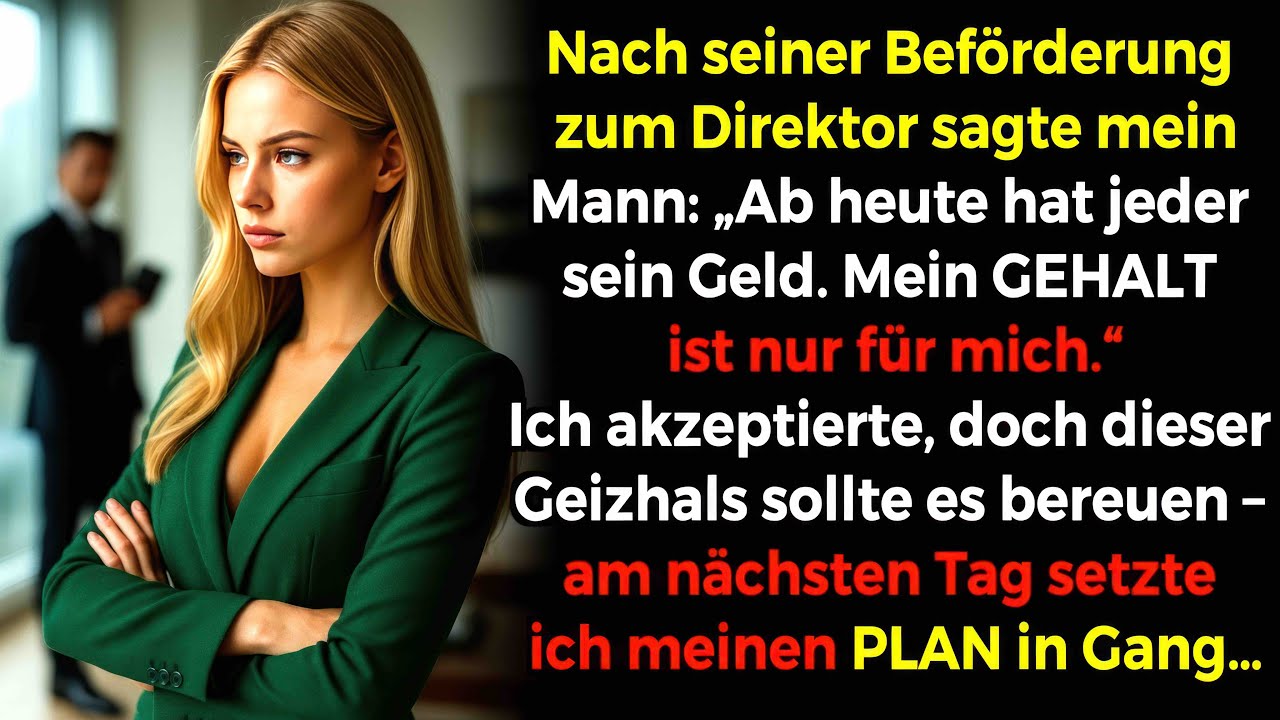 Nach der Beförderung zum Direktor sagte mein Mann: „Mein GEHALT ist nur für mich.“ Am nächsten Tag…
