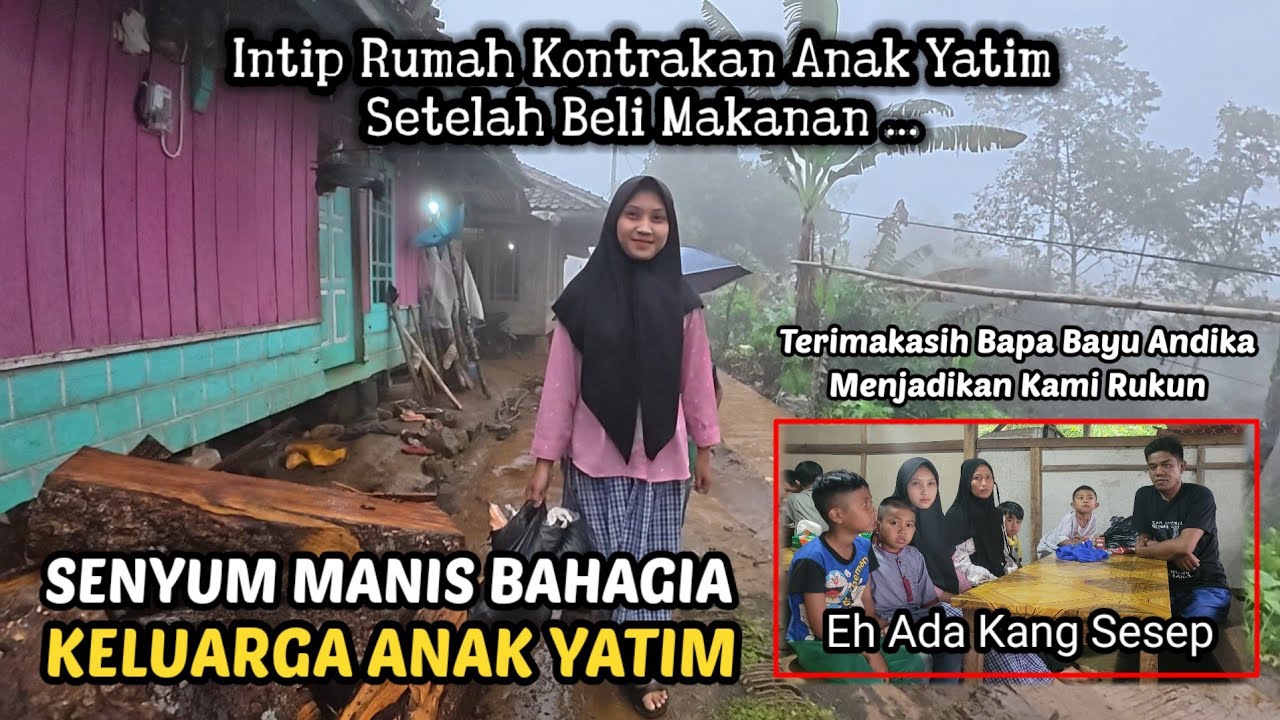 INILAH ANUGERAH DARI TUHAN!! SENYUM MANIS BAHAGIA KELUARGA IBU MERAWAT 4 ANAK YATIM