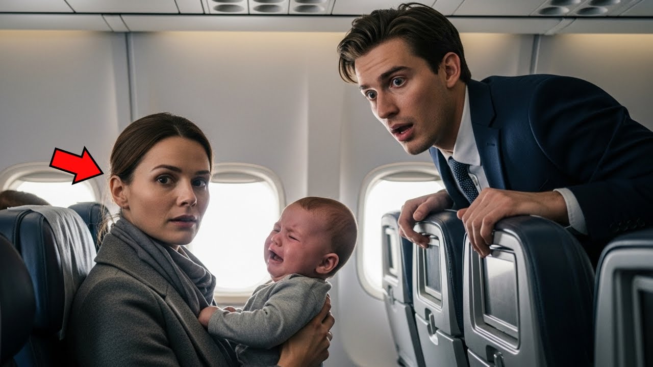 DANS L’AVION, LE BÉBÉ DU PDG MILLIARDAIRE PLEURE… JUSQU’À CE QU’UNE FEMME INTERVIENNE