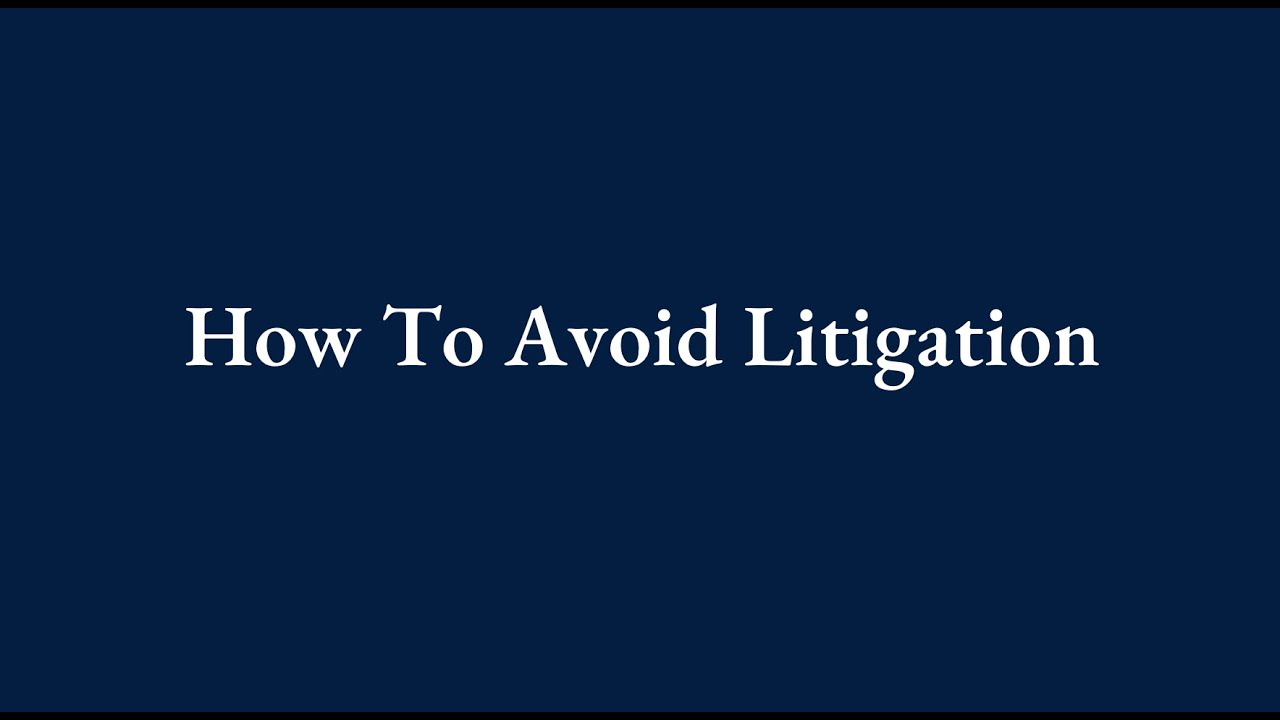 How to Avoid Litigation with Robert Burke of MacElree Harvey