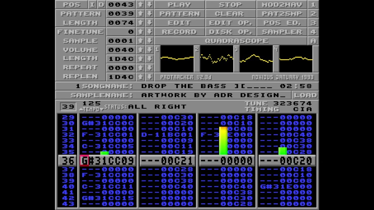 Amiga Music: Drop The Bass ] [ By ADR Design