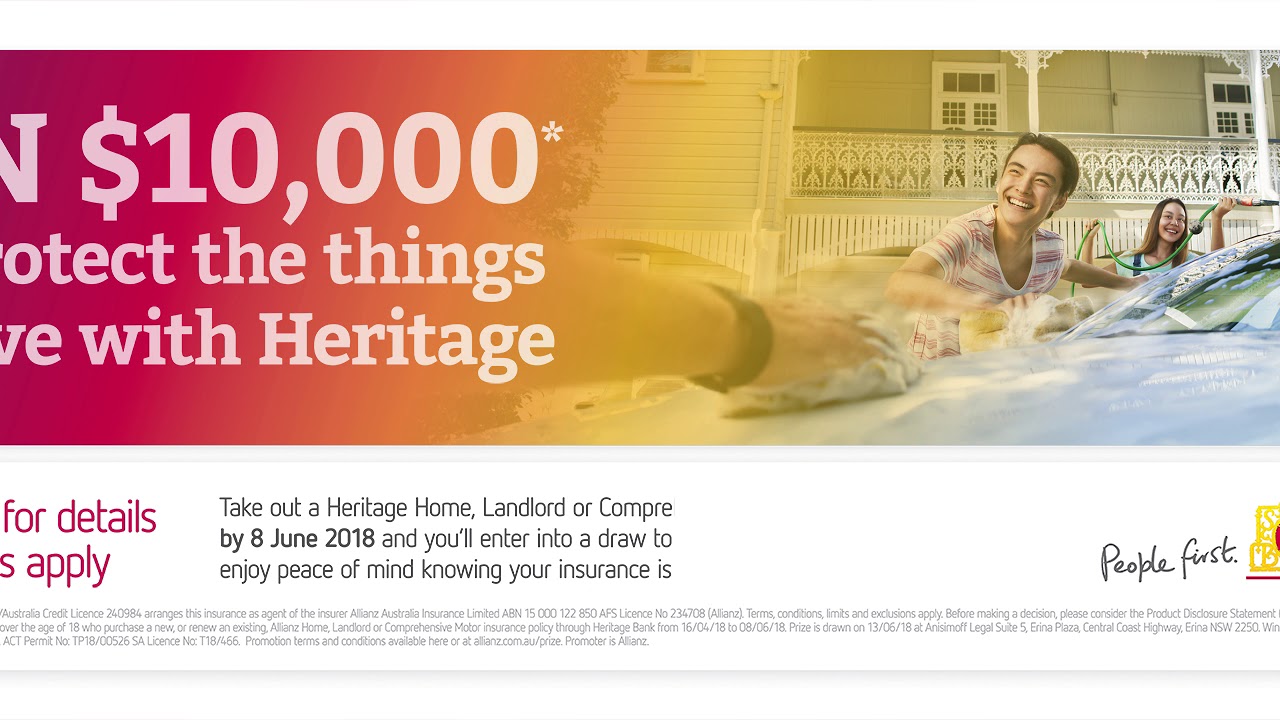 HERITAGE BANK - PROTECT THE THINGS YOU LOVE - LETTERBOX