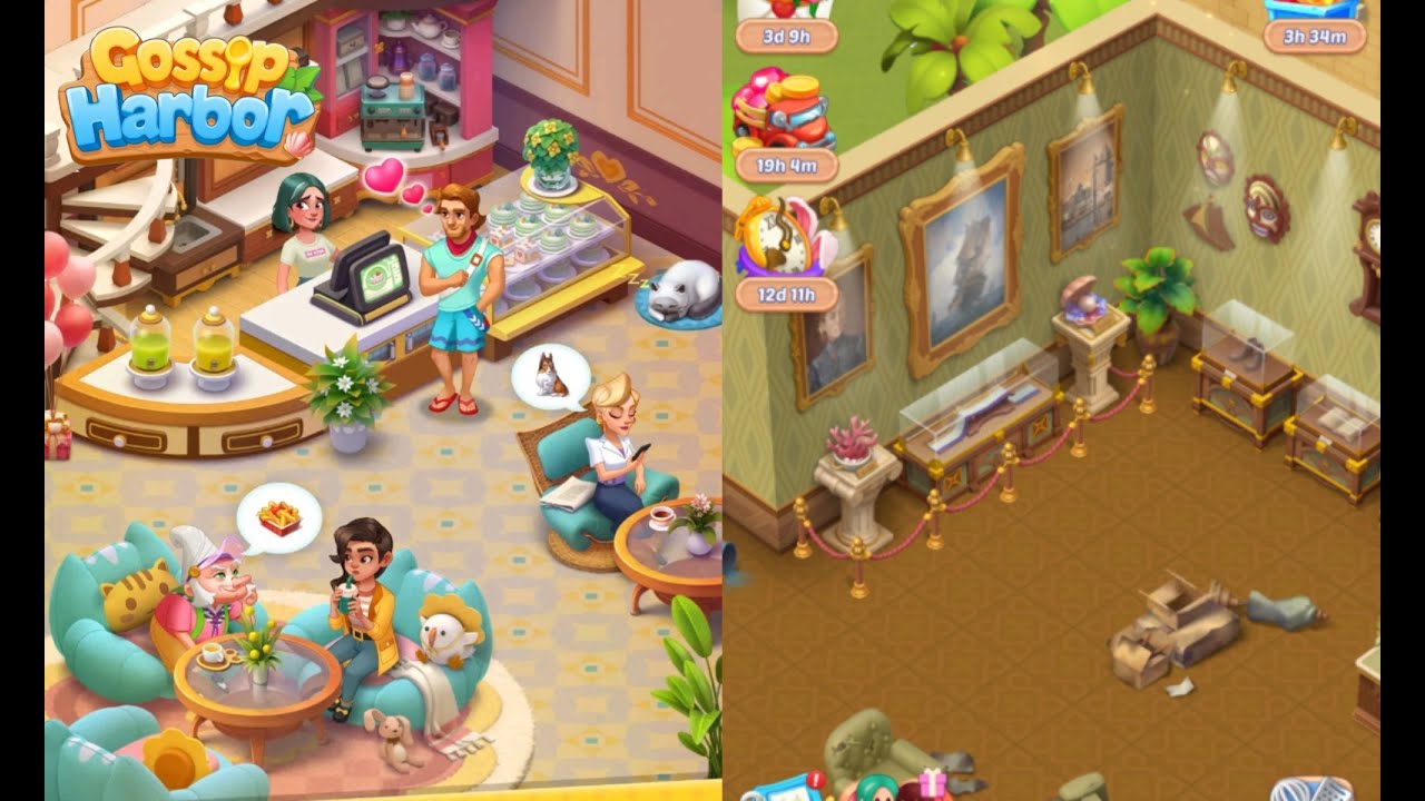 Gossip Harbor : Merge Game /🍰☕️ Day 113  Level 96-97 Part 113 🥖🍞