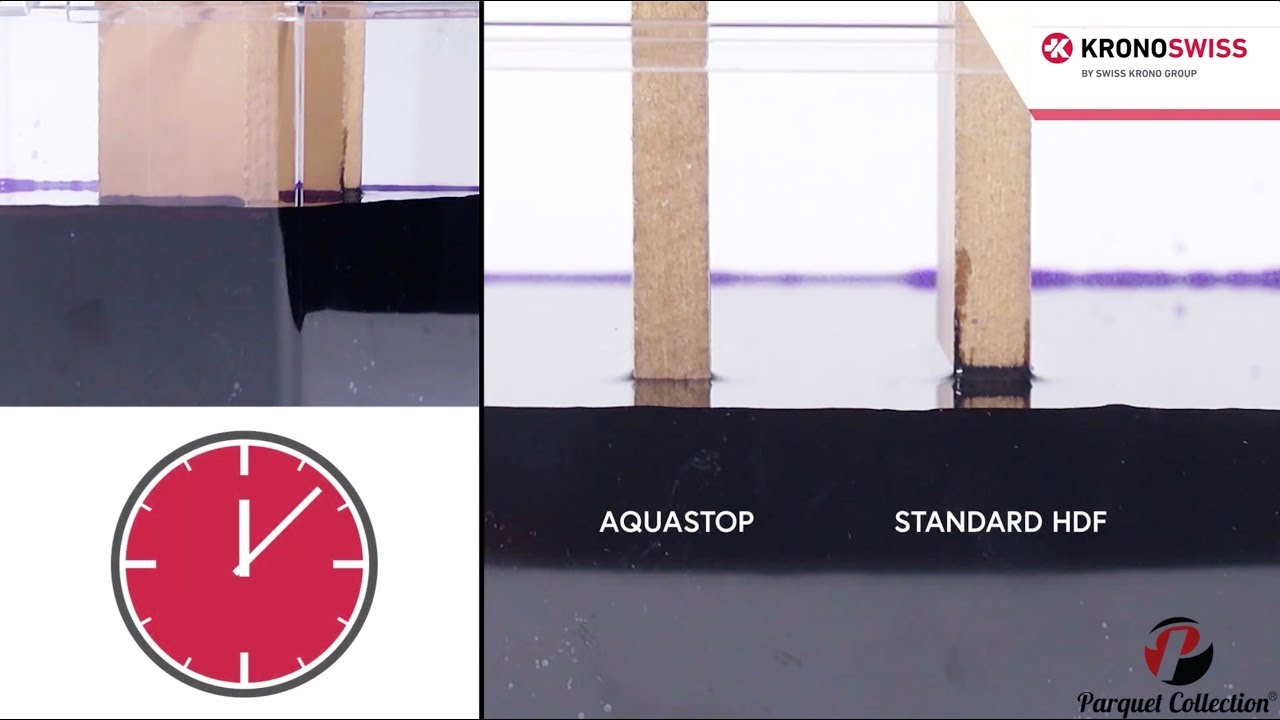 Test pavimento laminato impermeabile e confronto con laminato standard - PARQUETCOLLECTION
