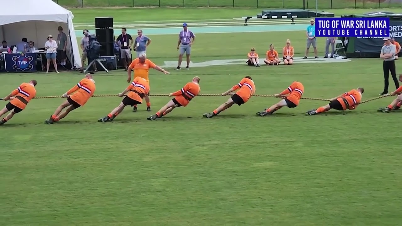 The Ultimate Battle Netherlands vs England in World Games Tug of War!