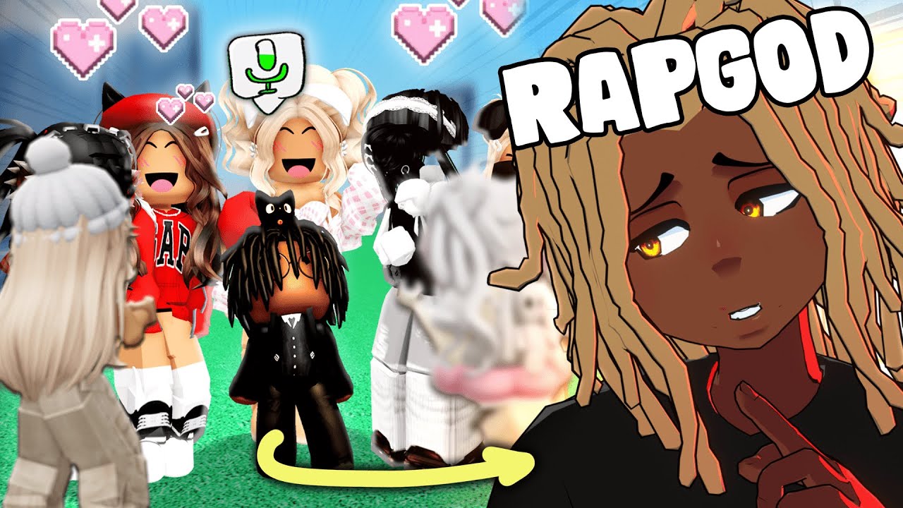 Pretending to be a TINY KID... Then Becoming a RAPGOD (ROBLOX VOICE CHAT)