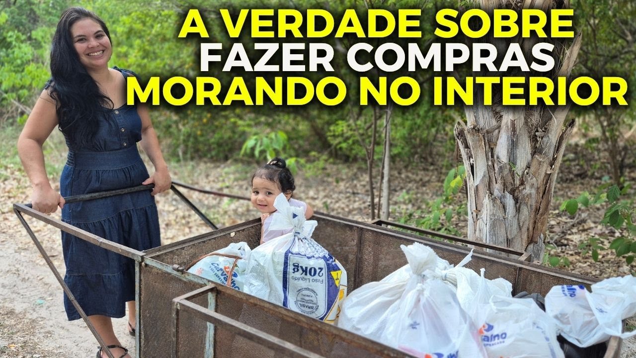 COMPRAS DO MÊS - NADA SAIU COMO ESPERADO - OS PERRENGUES DE MORAR NO INTERIOR