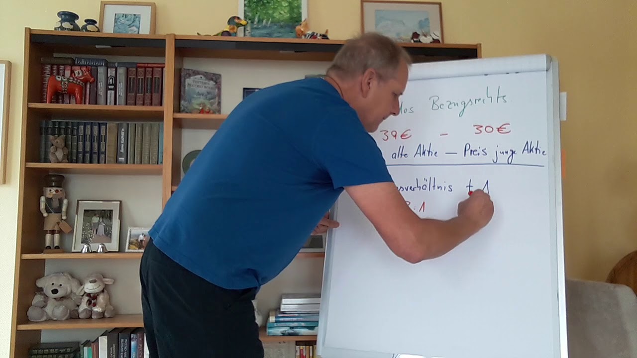 Kapitalerhöhung Aktien, Bezugsverhältnis und rechnerischer Wert des Bezugsrecht mit Berechnungen