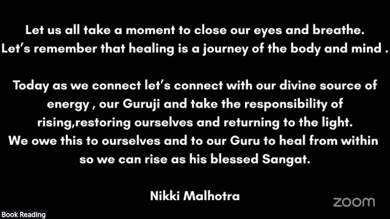 Book Reading - Letters to your Soul By Nikki Malhotra Day 1- Nov 10th 25