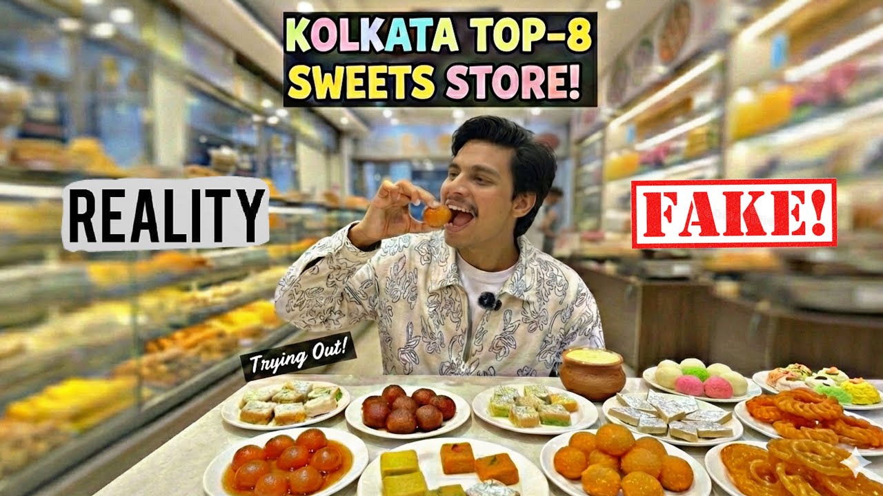 8 Sweets You NEED to Try in Kolkata! Best Sweets shop in Kolkata? Misti hub Here is the winner 🏆?