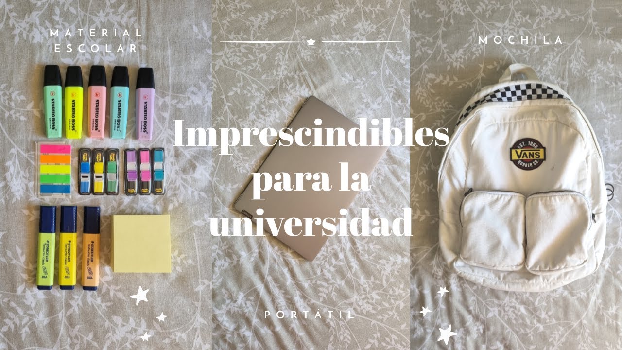 Mis imprescindibles para la Universidad 📚: material escolar, portátil, apps y más