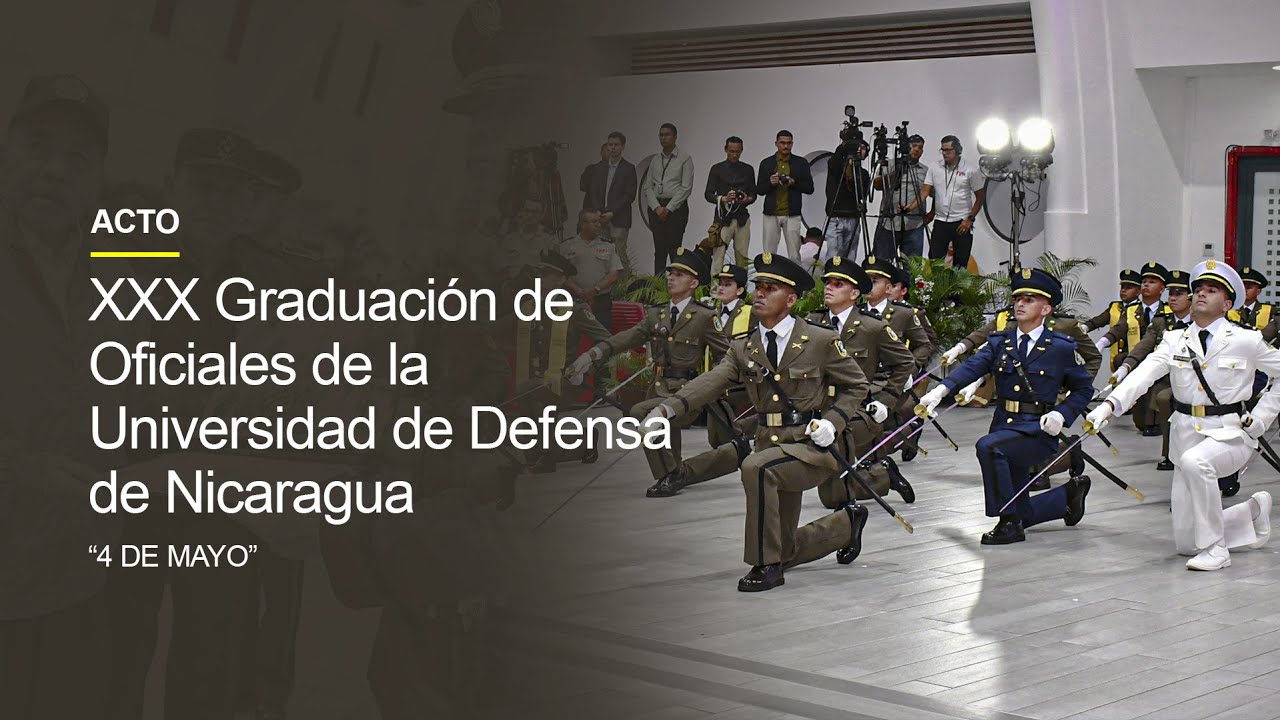 Acto de la XXX Graduaci&oacute;n de Oficiales de la Universidad de Defensa de Nicaragua