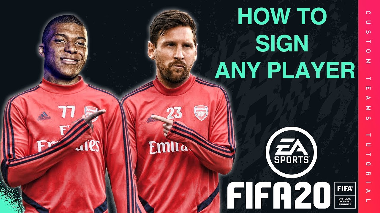 Fifa 20 Custom Teams Tutorial - HOW TO SIGN ANY PLAYER!