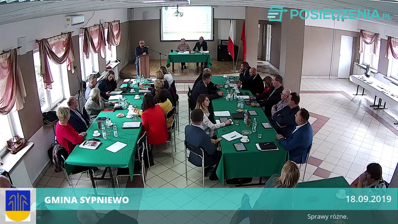 IX Zwyczajna Sesja Rady Gminy Sypniewo z dnia 18.09.2019