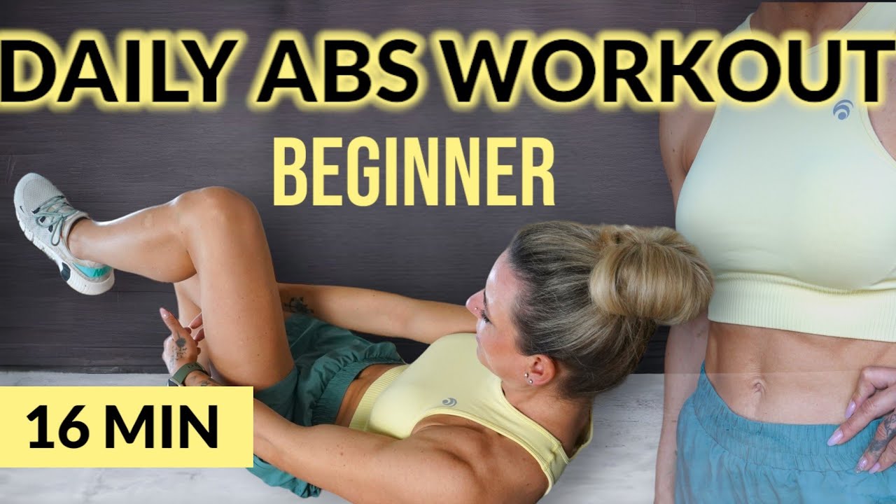 16 MIN BEGINNER DAILY ABS WORKOUT NO EQUIPMENT
