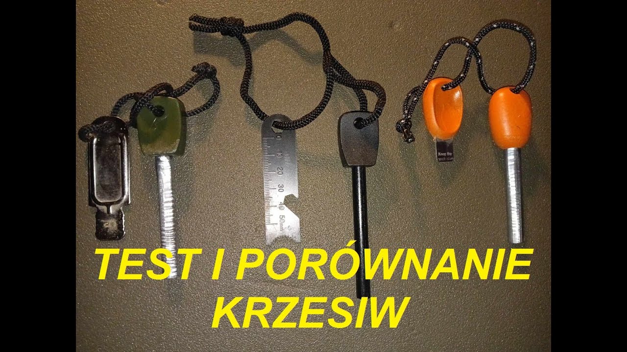 Recenzja i test krzesiw - Light My Fire, Fosco, Miltec, Survival & Bucshcraft