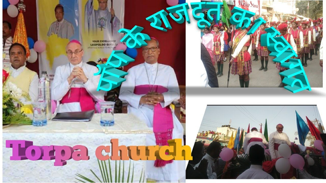 Torpa church मे पॉप के राजदूत का welcome धूमधाम से  किया गया।