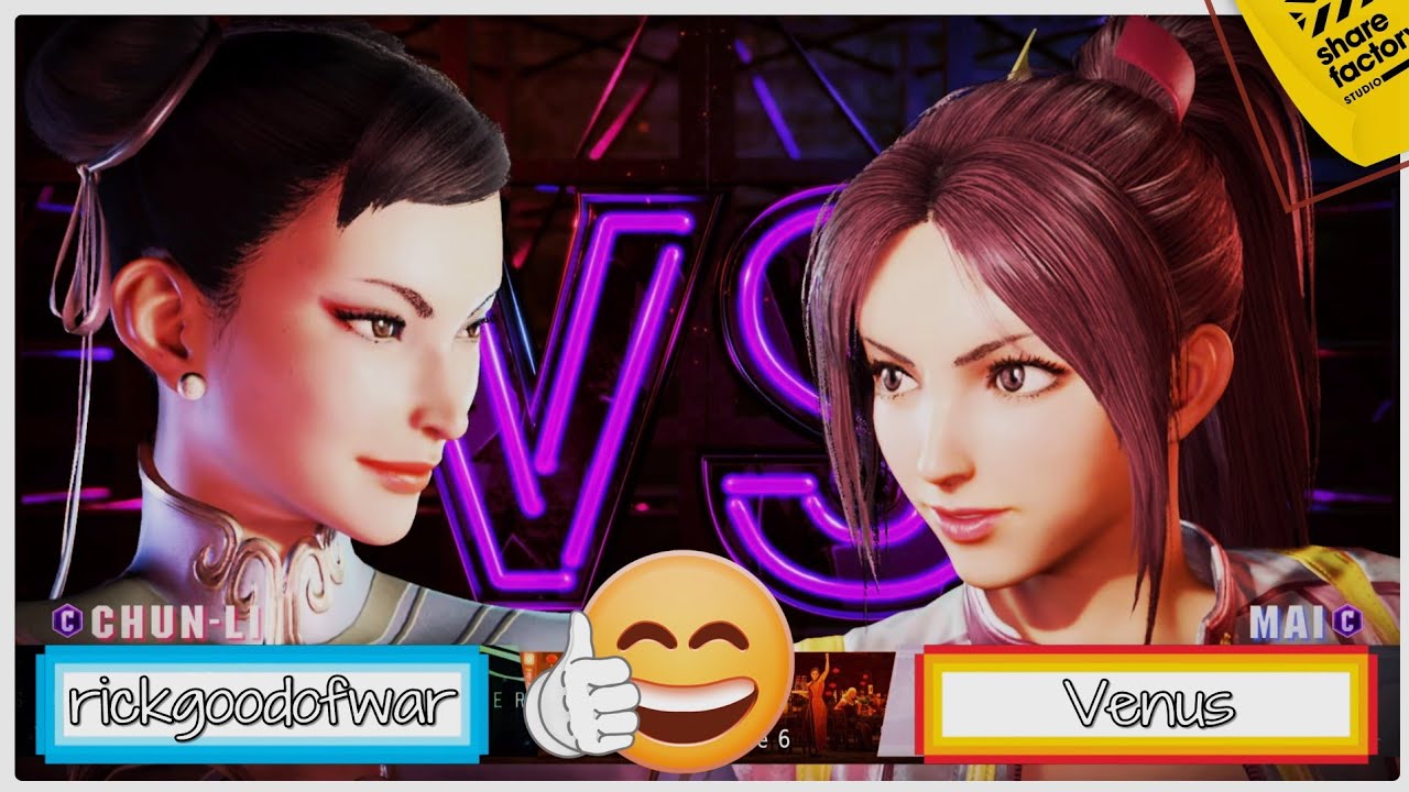 SF6: rickgoodofwar (Chun-Li) vs Venus (Mai) / Ranked Match Replay (Master Rank)