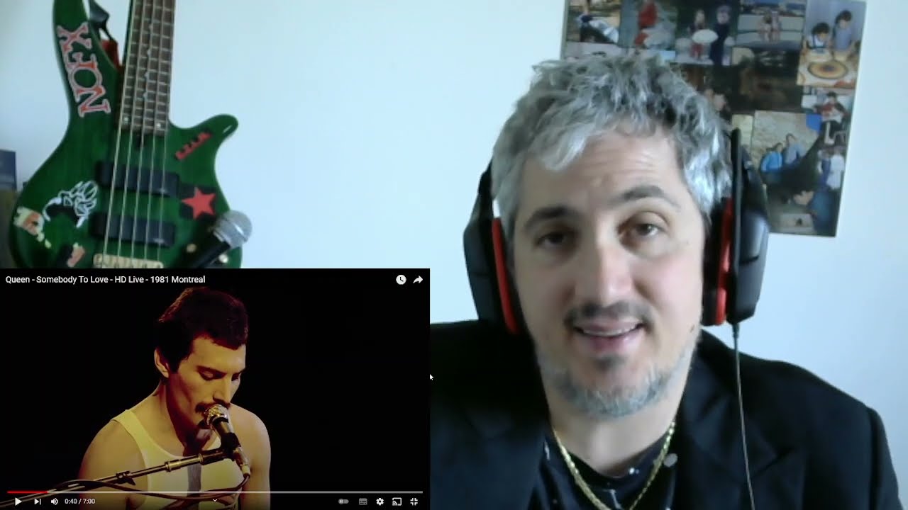 Queen Somebody To Love (Live) reaction Punk Rock Head italian Singer and Bass Player Giacomo James