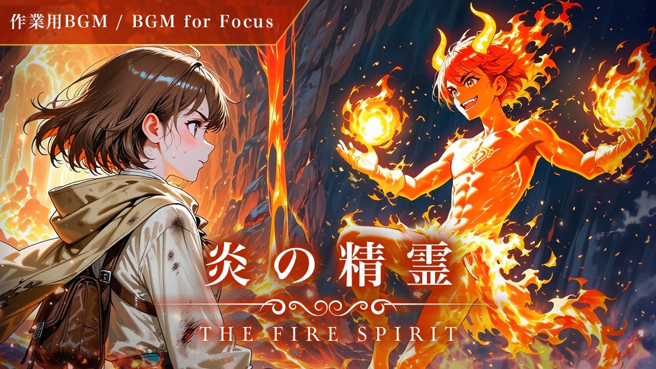 【作業用ファンタジーBGM】炎の精霊 | The Fire Spirit – 1 Hour Epic Fantasy RPG Music
