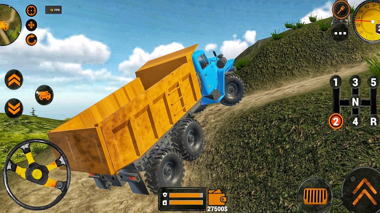 Backhoe Loader JCB Simulator Gameplay - Indian Vehicle Truck JCB Driving - Android Gameplay