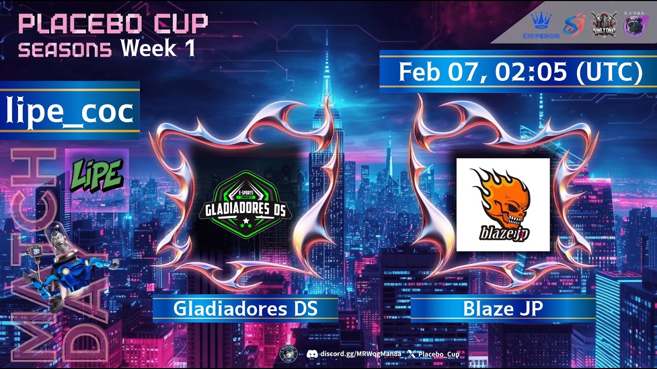 Gladiadores DS VS Blaze JP | Placebo Cup