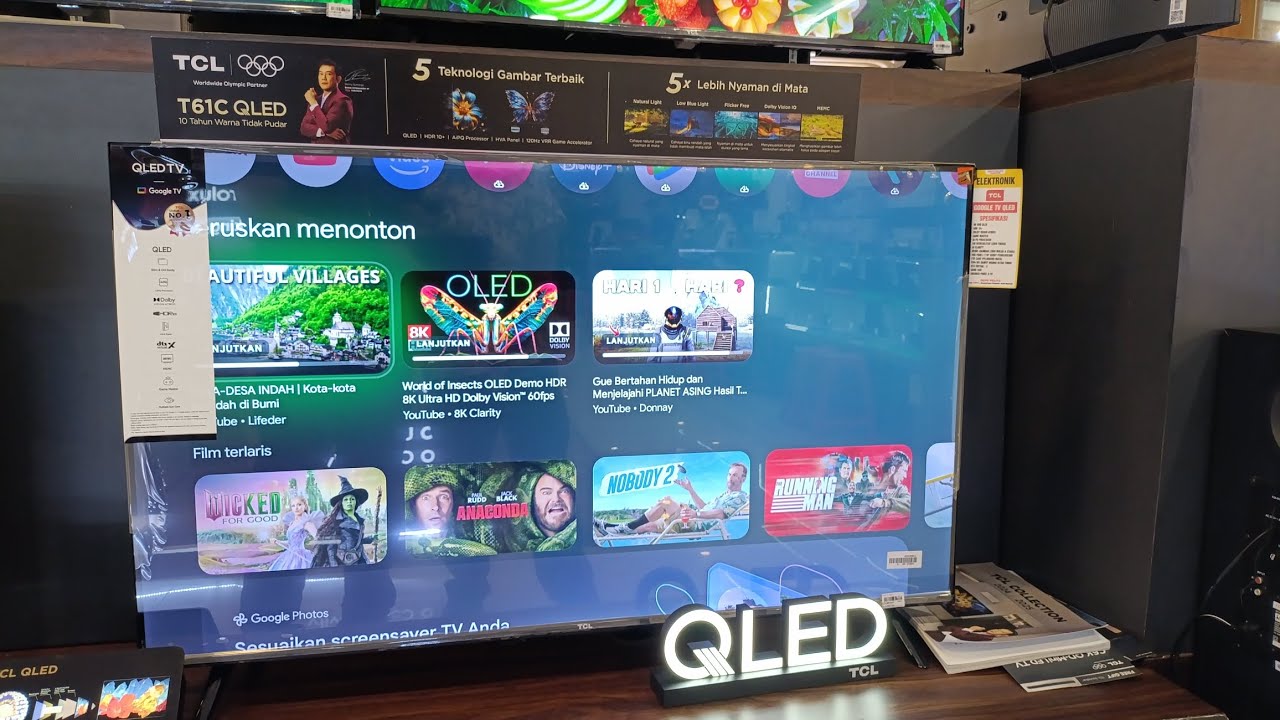 Review qled tcl T61C uhd qled terbaru harga terjangkau