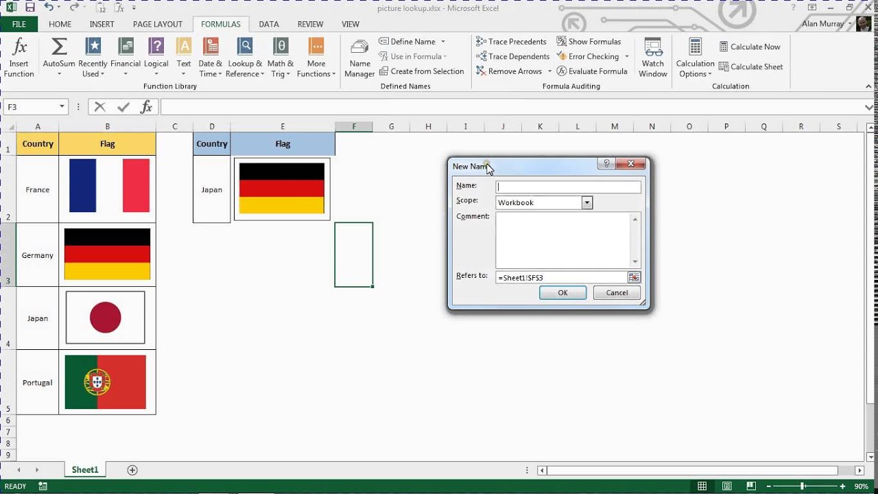 Создание поиска по изображению в Excel