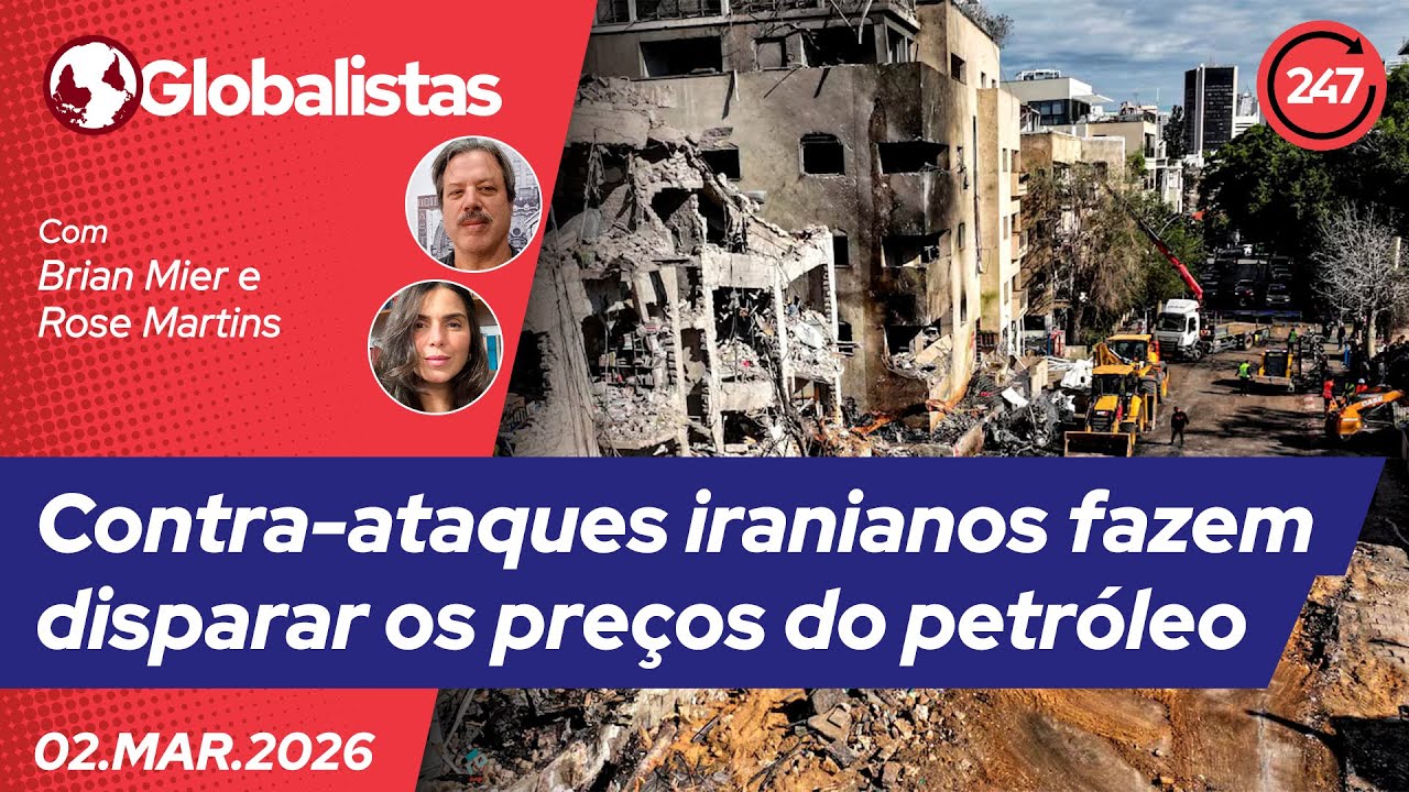 Globalistas - Contra-ataques iranianos fazem disparar os preços do petróleo (2.3.26)