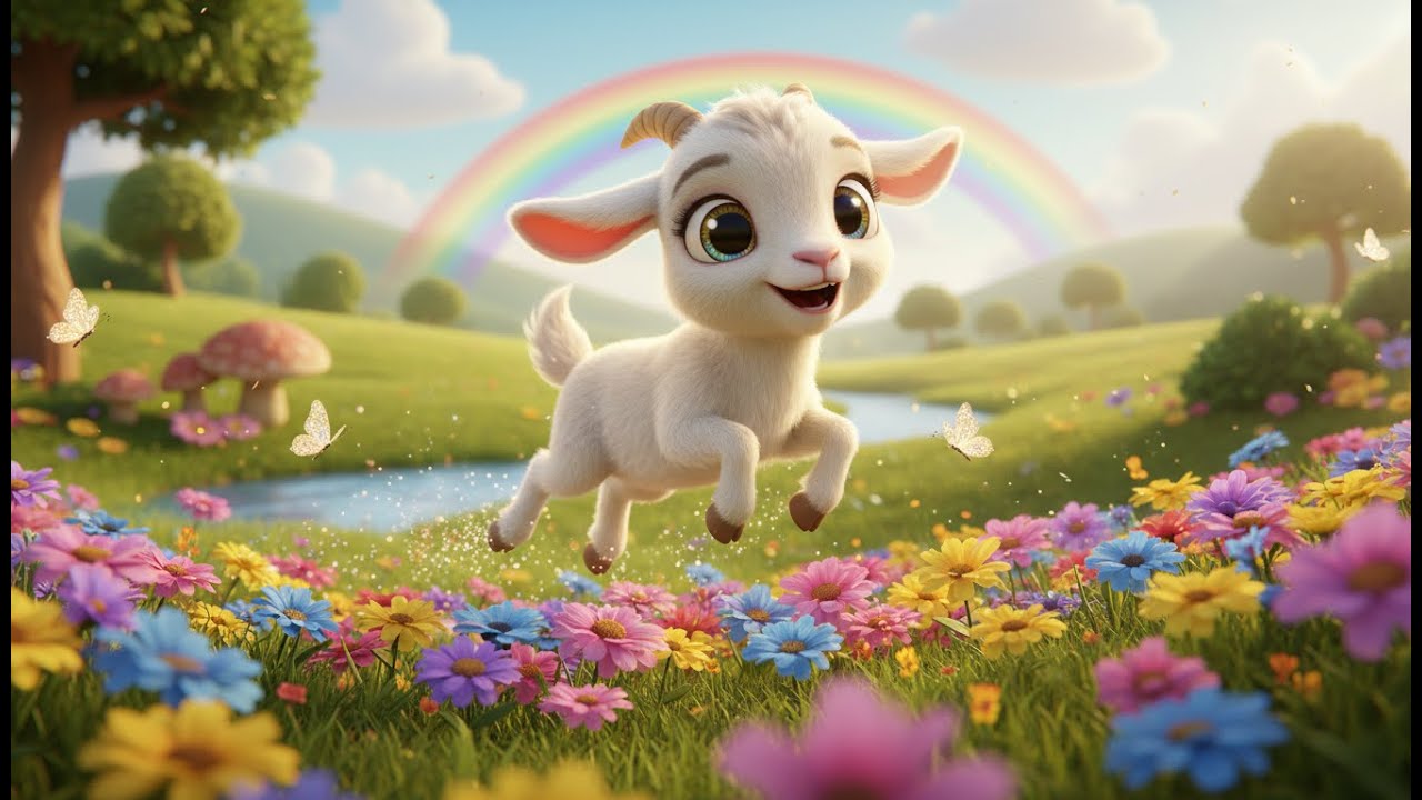 Das fr&ouml;hliche Zicklein 🐐 | Lustiges Kinderlied &uuml;ber ein gl&uuml;ckliches Zicklein | Kinderlieder Deutsch