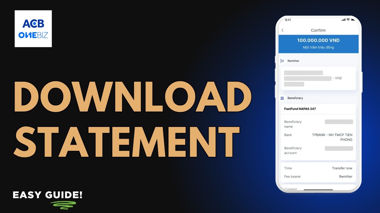 How to Download ACB Bank Statement PDF